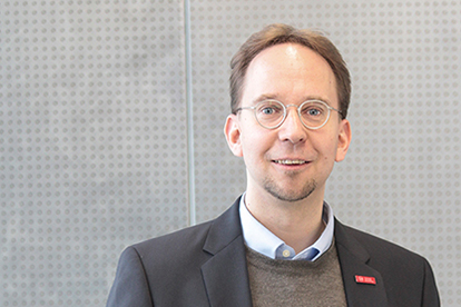 Prof. Dr. Konrad Rieck, Leiter des Instituts für Systemsicherheit der TU Braunschweig. Bildnachweis: Anne Hage/TU Braunschweig