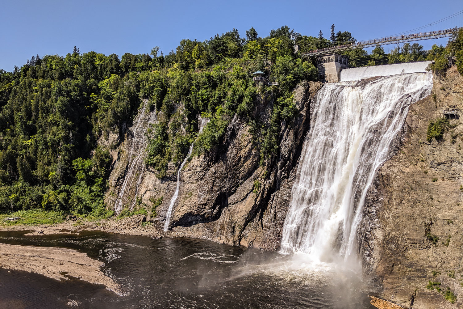 Der Montmorency-Fall, den wir auf dem Weg von Québec nach Forestville besucht haben – ein beeindruckendes Erlebnis. Bildnachweis: Nico Geisler/TU Braunschweig