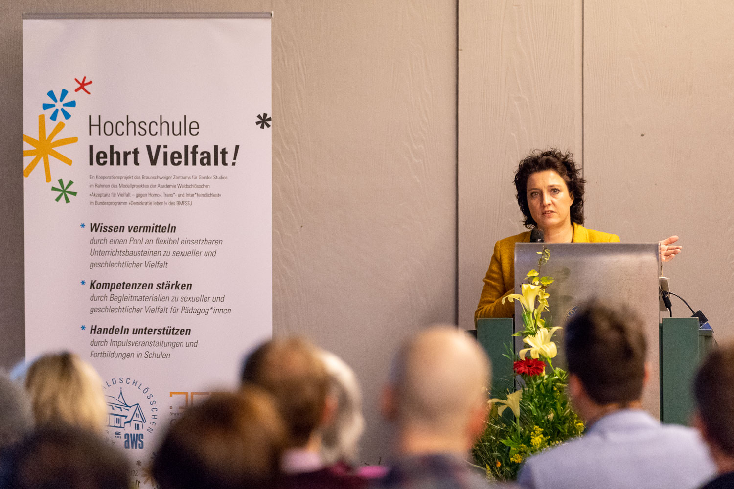 Niedersachsens Sozialministerin Dr. Carola Reinmann. Bildnachweis: Markus Hörster/TU Braunschweig