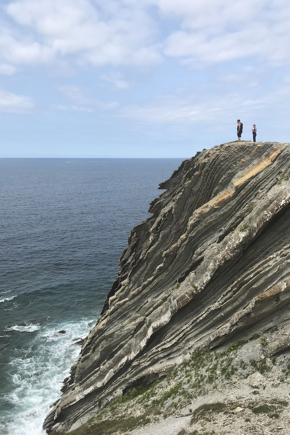 A cliff on the Atlantic coast.