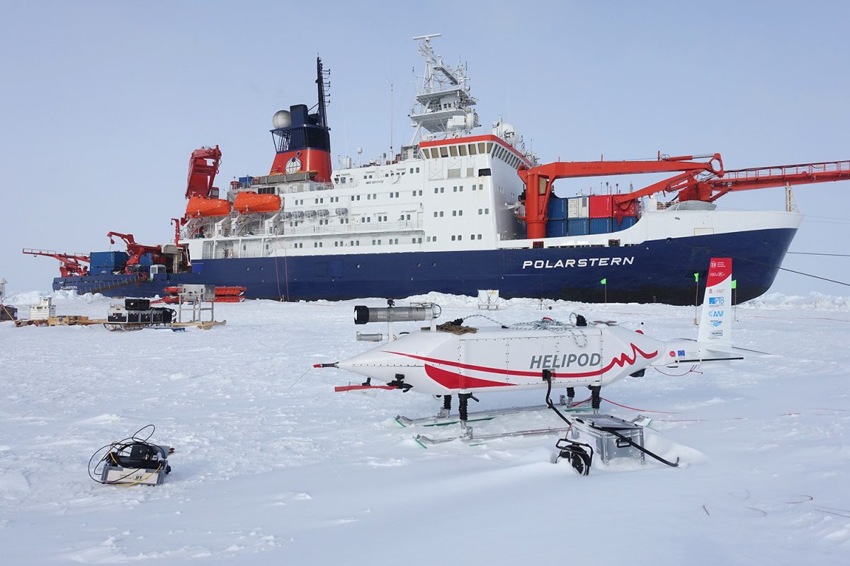 Februar: Mit der Schleppsonde in der Arktis