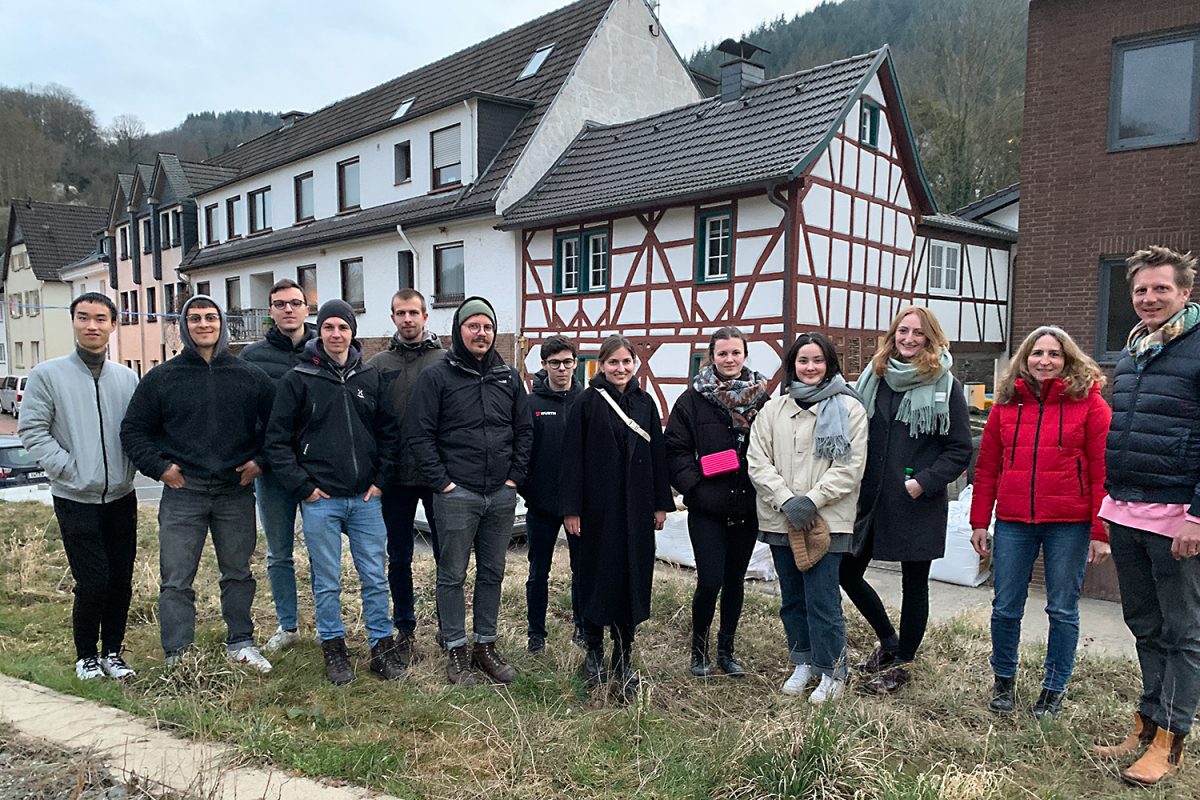 April: Architecture students renovate half-timbered house