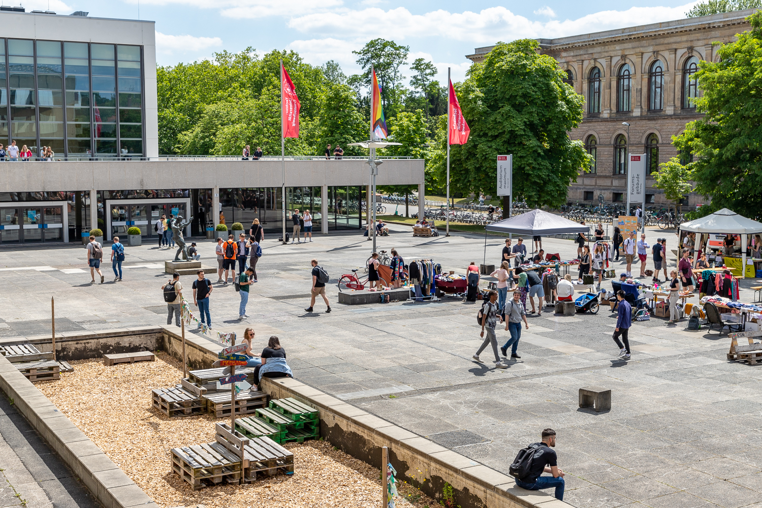It’s finally summer, so there are finally events on campus again! Bildnachweis: Kristina Rottig/TU Braunschweig