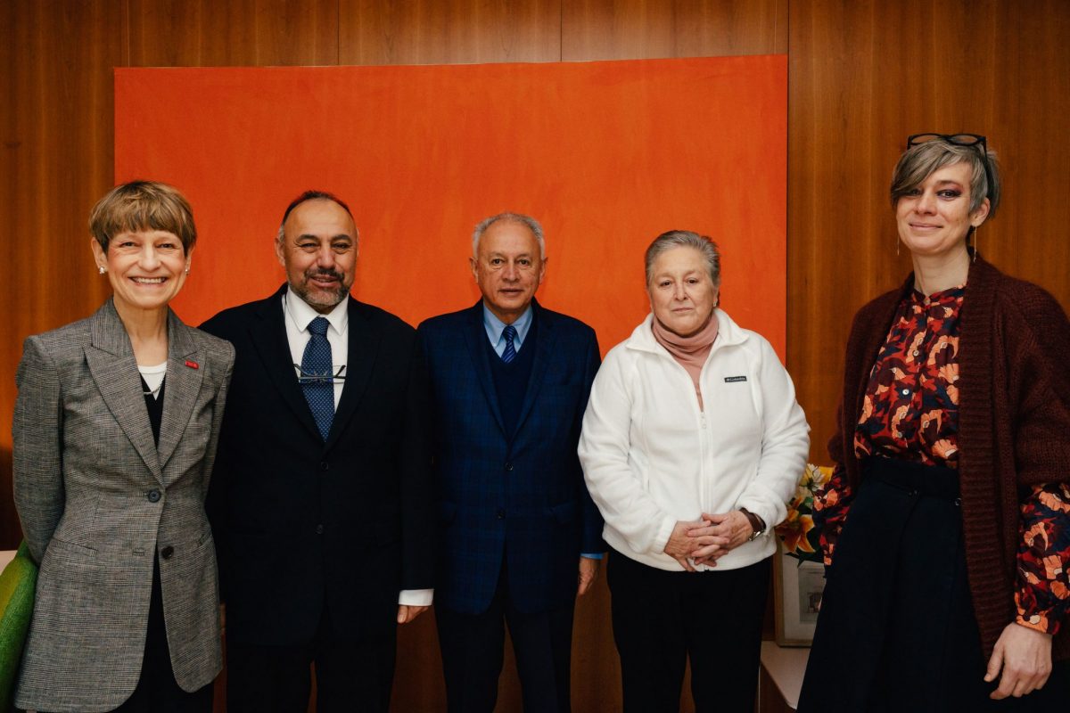 Gruppenbild der Mexiko-Delegation mit TU-Präsidentin Angela Ittel und Vizepräsidentin Tatjana Schneider.